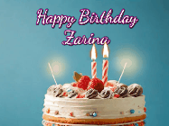 Happy Birthday Zarina GIF