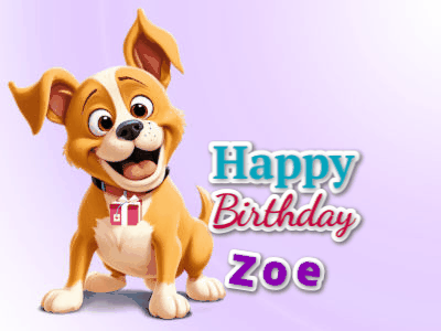 Happy Birthday Zoe GIF 105