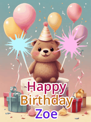 Happy Birthday Zoe GIF 106