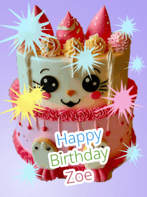 Happy Birthday Zoe GIF 121