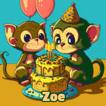 Happy Birthday Zoe GIF 127