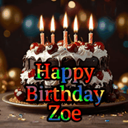 Happy Birthday Zoe GIF