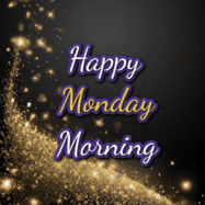 Happy Monday GIF, number 10: A beautiful Animated Happy Birthday GIF full of glitter and fireworks. It reads Happy Birthday Name and can be customized.