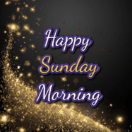 Happy Sunday GIF, number 10: A beautiful Animated Happy Birthday GIF full of glitter and fireworks. It reads Happy Birthday Name and can be customized.