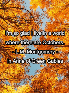 GIF: Anne of Green Gables Autumn Quote