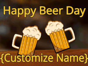 GIF: Beer cheers with a couple of mugs of beer