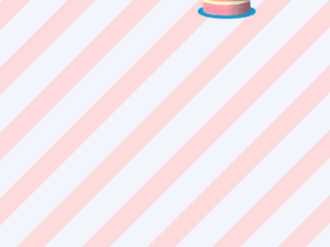 Happy Birthday GIF:GIF: Birthday Cakes: stripe white purple block 