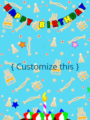 Happy Birthday GIF, birthday-118 @ Editable GIFs, Happy birthday cake and celebration