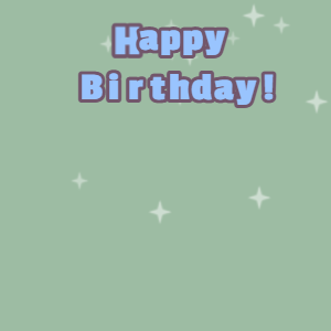 Happy Birthday GIF, birthday-12002 @ Editable GIFs, Cream cake GIF summer green, salt box & perano text