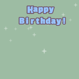 Happy Birthday GIF, birthday-1202 @ Editable GIFs, Pink cake GIF summer green, salt box & perano text