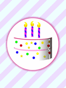 Happy Birthday GIF:Birthday Card Birthday Cake Slideshow