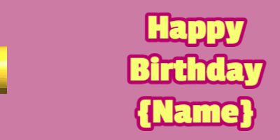 Happy Birthday GIF, birthday-13276 @ Editable GIFs, fruity birthday cake on pink with yellow & rouge text