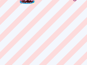 Happy Birthday GIF:GIF: Birthday Cakes: stripe blue purple cursive 