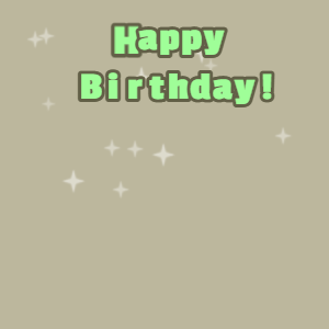 Happy Birthday GIF:Cream cake GIF malta, finch & mint green text