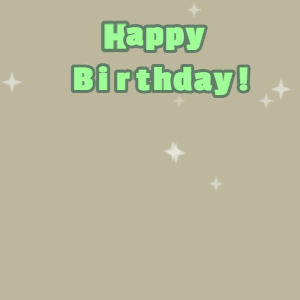 Happy Birthday GIF:Cream cake GIF malta, glade green & mint green text