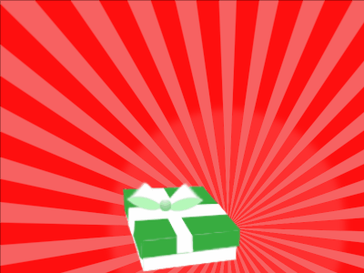 Happy Birthday GIF, birthday-16505 @ Editable GIFs,green Gift box, red sunburst, flowers &amp; block