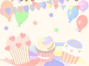 Happy Birthday GIF:GIF: Birthday Cakes: party yellow purple cursive 