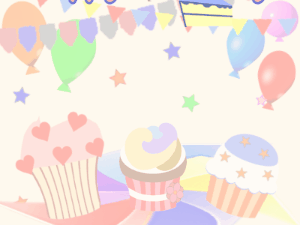 Happy Birthday GIF:GIF: Birthday Cakes: party pink blue cursive 
