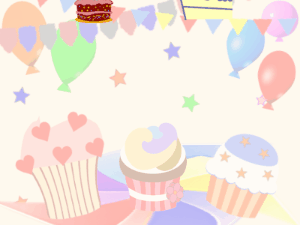 Happy Birthday GIF:GIF: Birthday Cakes: party pink green block 