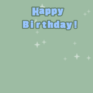 Happy Birthday GIF:Pink cake GIF summer green, glade green & perano text