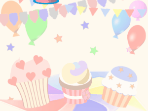 Happy Birthday GIF:GIF: Birthday Cakes: party pink purple block 