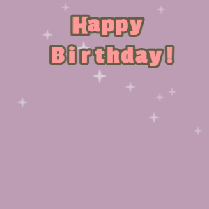 Happy Birthday GIF:Chocolate cake GIF london hue, finch & mona lisa text