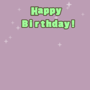 Happy Birthday GIF:Chocolate cake GIF london hue, finch & mint green text