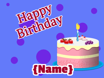 Birthday GIF, birthday-190 @ Editable GIFs,Paper airplane flies into birthday cake