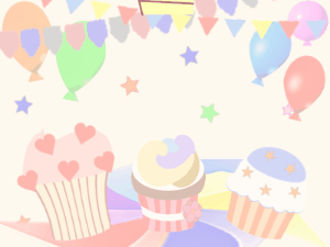 Happy Birthday GIF:GIF: Birthday Cakes: party blue purple block 