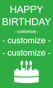 Happy Birthday and Customize