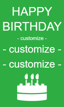Happy Birthday GIF:Happy Birthday and Customize
