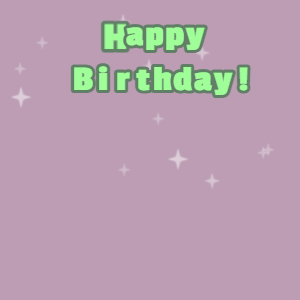 Happy Birthday GIF:Chocolate cake GIF london hue, glade green & mint green text