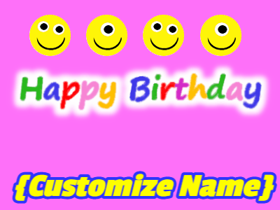 Happy Birthday GIF, birthday-199 @ Editable GIFs,Cupcakes and colorful text with happy faces