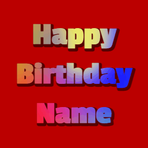 Happy Birthday GIF:stars fireworks on blue, cursive font, blue effect