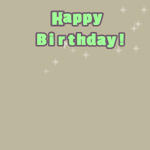 Happy Birthday GIF:Chocolate cake GIF malta, salt box & mint green text
