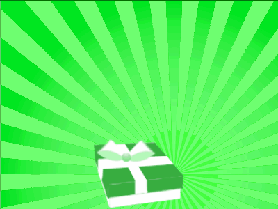Happy Birthday GIF, birthday-21305 @ Editable GIFs,green Gift box, green sunburst, flowers &amp; block