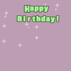 Happy Birthday GIF:Pink cake GIF london hue, finch & mint green text