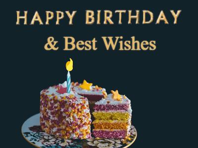 Happy Birthday GIF, birthday-221 @ Editable GIFs,Birthday cake fireworks sparkling text 