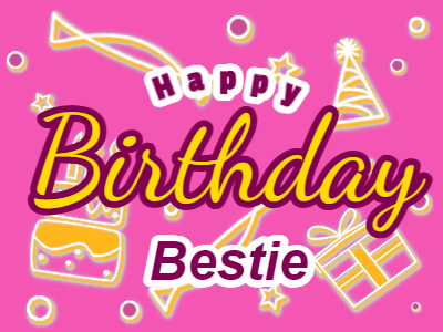 Happy Birthday, birthday-223 @ Editable GIFs,Birthday on a wine colored background