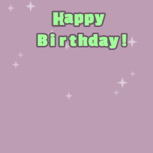 Happy Birthday GIF:Fruity cake GIF london hue, salt box & mint green text