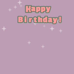 Happy Birthday GIF:Fruity cake GIF london hue, glade green & mona lisa text