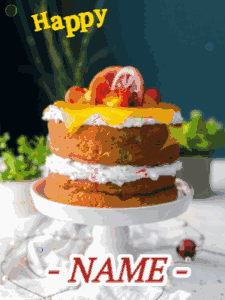 Tasty birthday shortcake and sparkles