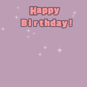 Happy Birthday GIF:Pink cake GIF london hue, salt box & mona lisa text