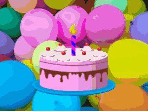 Balloons and Cakes and Birthday