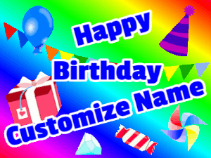 Customize Happy Birthday GIFs