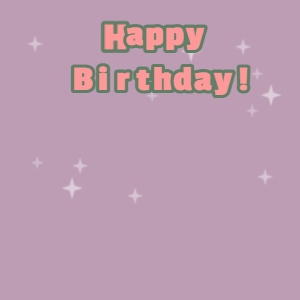 Happy Birthday GIF:Pink cake GIF london hue, glade green & mona lisa text