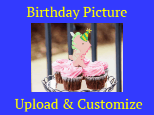 Happy Birthday GIF:Birthday Picture upload with frame text