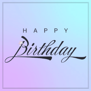 Beautifully simple and elegant animated birthday card gif with name to customize and a stream of sparkles.