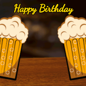 Happy Birthday GIF:Birthday gif cream cake: pub, hearts