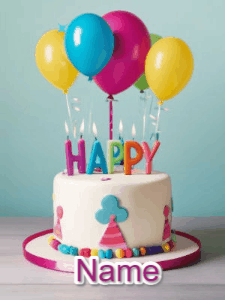 Happy Birthday GIF:Happy Birthday Cake 522